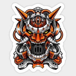 Oni Mask Mecha Sticker